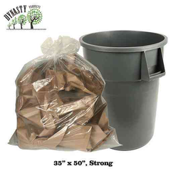 Price Group - Clear Garbage Bags - 35" x 50", Strong | 200 pcs, 12x4/S