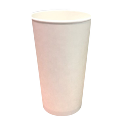 Paper Hot Cup - 20 oz Paper Hot Cup White, Use Lid CU710LD-D-(B/W) - PHC-SW-20 | 500 pcs