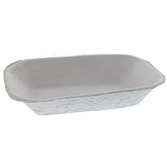 Food Trays - 9 1/8" x 6 7/8" x 1 3/4", Pulp, Kraft - DISH 300 NATURAL, M633524Y | 460 pcs