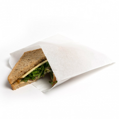 Price Group - Sandwich Bags - 6" x 2" x 9", Jumbo, Grease Proof, White | 1000/cs, 176/s
