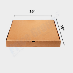 Mark's Choice - Pizza Boxes - 16" x 16" x 2", Kraft | 50 pcs