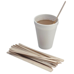 PG - Stir Sticks - 5.5", Wooden, (Slim Coffee Stirrers) | 1000 x 10/case