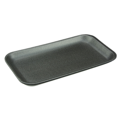 Pactiv - Foam Tray - 17S Black (8.3 X 4.8 X 0.65") - 0TFB17S00000 | 1000 pcs, 8x3/S